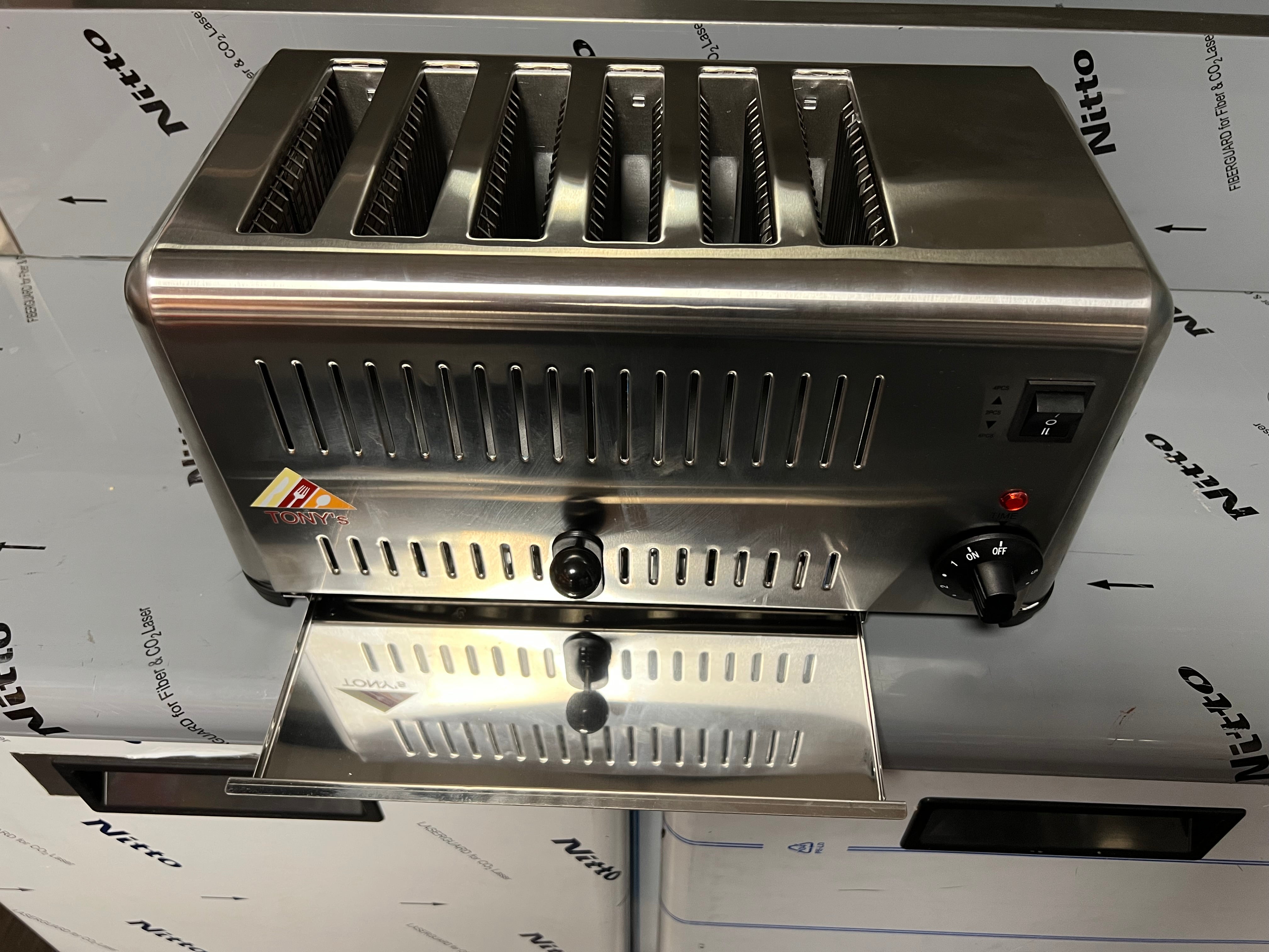 COMMERCIAL SLOT TOASTER 6 SLICES.Product ref:00259.Model: GDTS6. 🚚 1-3 Days Delivery