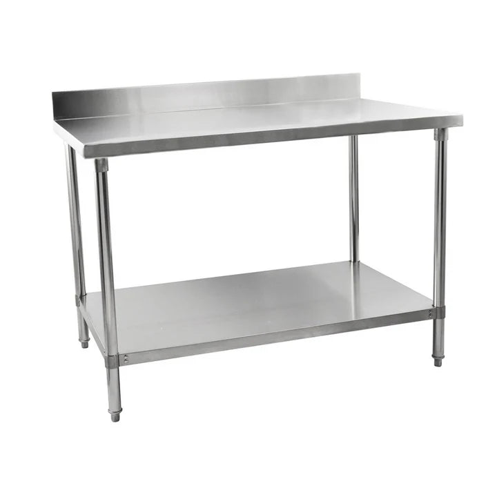 Stainless Steel Table With Backsplash 1800x600mm  Product Ref:00355.🚚 1-3 Days Delivery