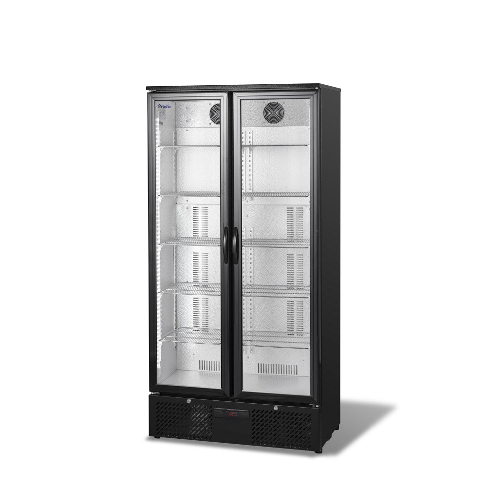 Prodis NT20-LE Low Energy Double Door Black Finish Upright Bottle Cooler.Product Ref:00164.Model: NT20-LE.🚚 3-5 Days Delivery