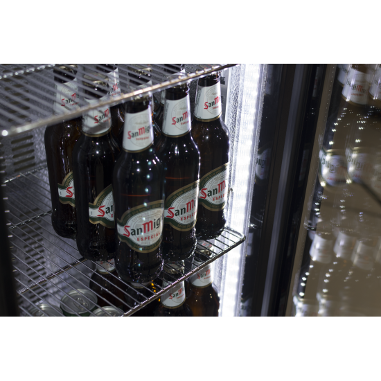 PRODIS NT10LE SINGLE DOOR BLACK FINISH UPRIGHT BOTTLE COOLER.Product Ref:00166.MODEL:NT10-LE .🚚 3-5 Days Delivery