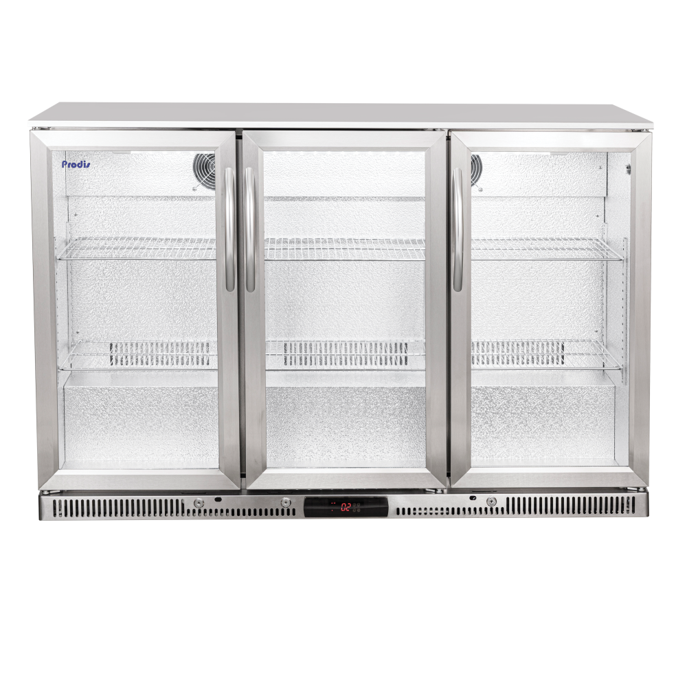 Prodis NT3ST-LE Stainless Steel Triple Door Bottle Cooler. Product Ref:00165.Model: NT3ST-LE.🚚 3-5 Days Delivery
