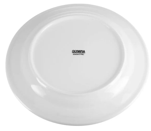 Olympia Whiteware Wide Rimmed Plates 250mm (12 Pack) Product Ref: 00863 Model: CB481  🚚 1-3 Days Delivery
