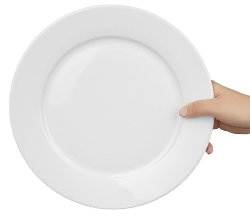 Olympia Whiteware Wide Rimmed Plates 250mm (12 Pack) Product Ref: 00863 Model: CB481  🚚 1-3 Days Delivery