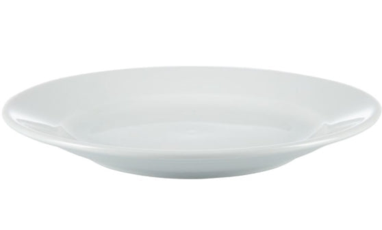 Olympia Whiteware Wide Rimmed Plates 205mm/8