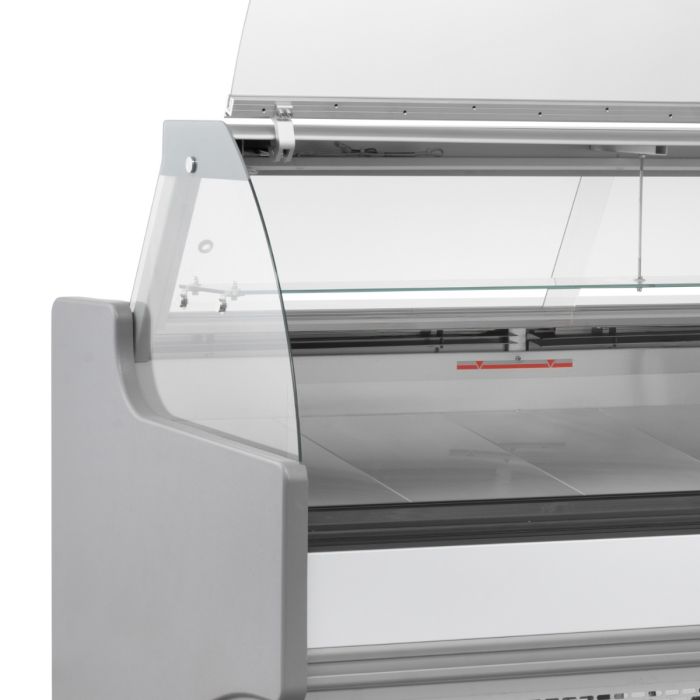 Blizzard BCG130WH White Serve Over Counter with Curved Display Glass.Product Ref:00625.Model:BCG130WHV2 . 🚚 3-5 Days Delivery