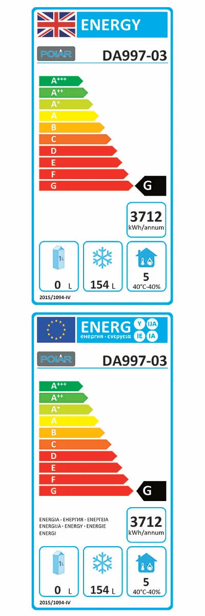 Polar U-Series Double Drawer Dual Temperature Counter Fridge Freezer 6xGN.Product ref:00162.Model:DA997. 🚚 1-3 Days Delivery