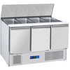 PRODIS EC-3SALAD 3 DOOR COMPACT SALADETTE TABLE, 4 X 1/1 GN TOPPING WELL-Product Ref:00825.Model: EC-3SALAD- 🚚 3-5 Days