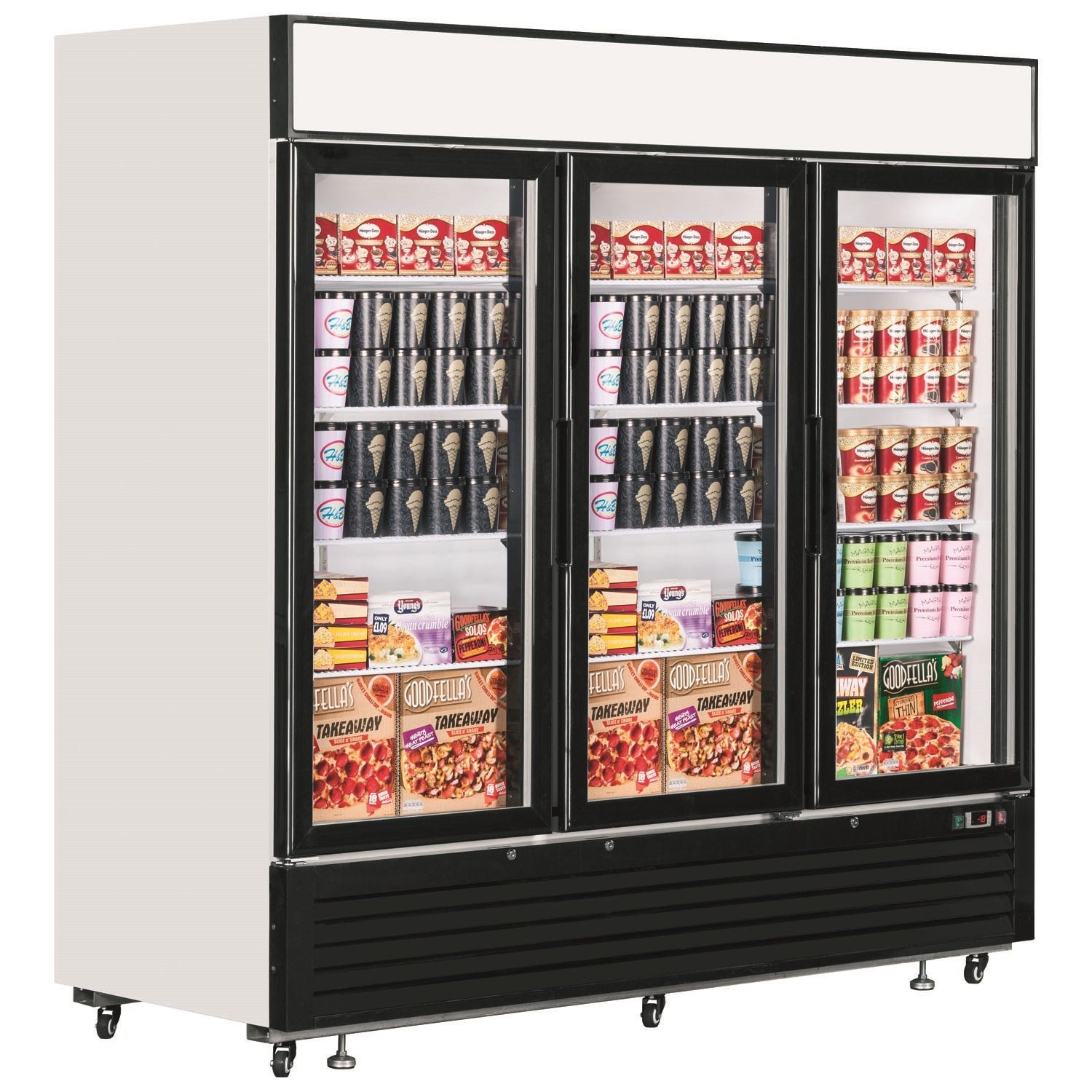 INTERLEVIN  LGF7500 HX2055 WX2079 DX800 Glass Door Display Freezer.Product Ref:00440.MODEL:LGF7500. 🚚 3-5 Days Delivery