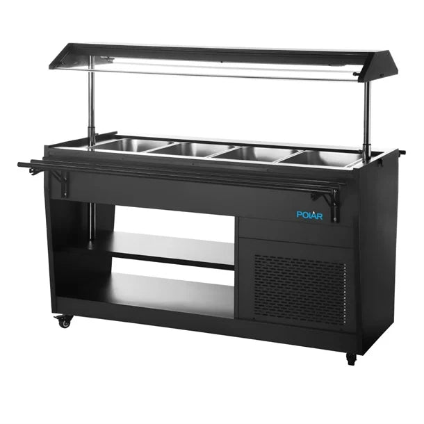 Polar G-Series Refrigerated Buffet Bar in Black.Product Ref:00686.Model:PG007. 🚚 1-3 Days Delivery