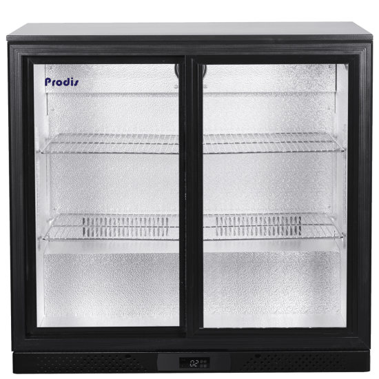 Prodis NT2BSLO-LE Low Energy - Low Profile Double Sliding Door Bottle Cooler.Product Ref:00870.Model:NT2BSLO-LE. 🚚 1-3 Days Delivery