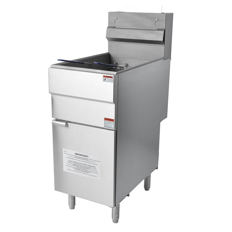 Gas Fryer Free Standing Single Tank with Twin Baskets 18 Ltr.Product ref:00055.