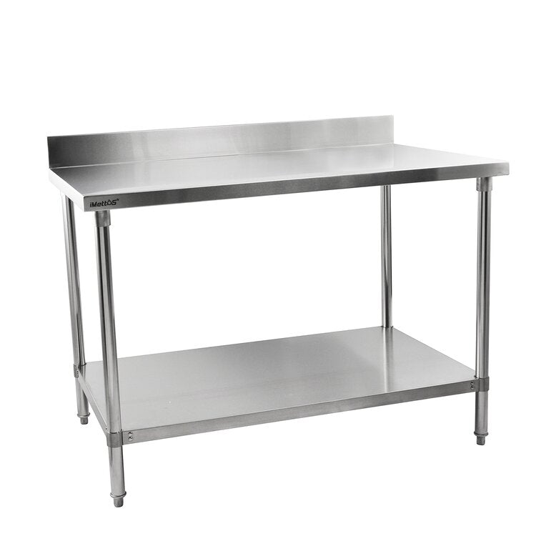 Stainless Steel Table With Backsplash 1500x900x600m.Product ref:00356.