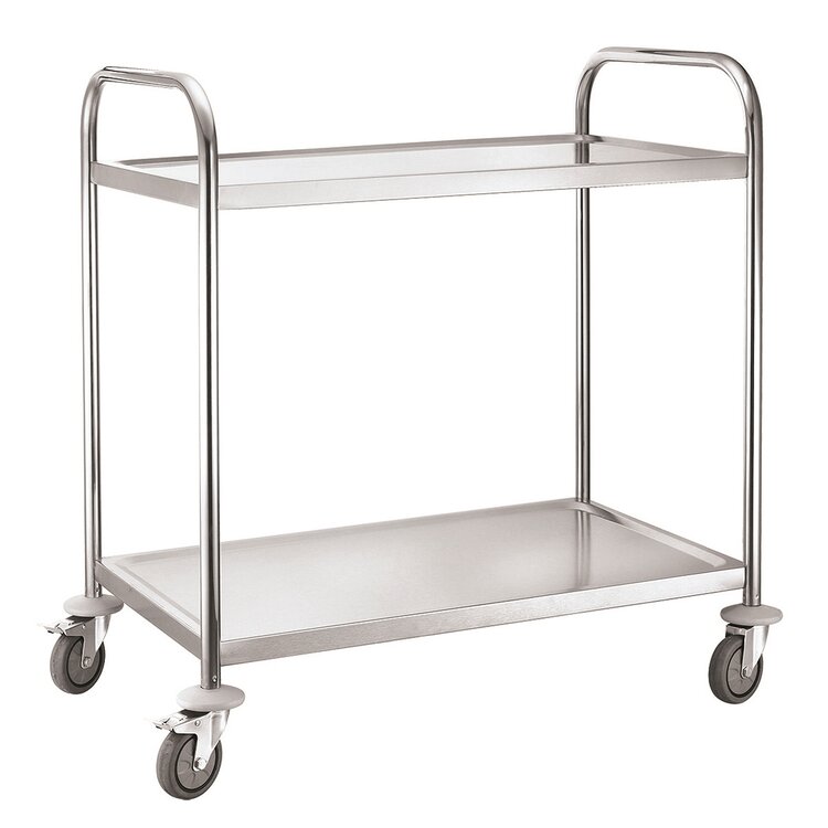 Service Trolley 2 Tier With Round Tube. Product ref:00297.