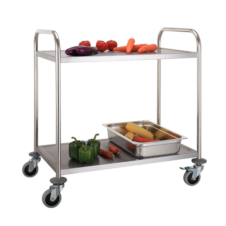 Service Trolley 2 Tier With Round Tube. Product ref:00297.