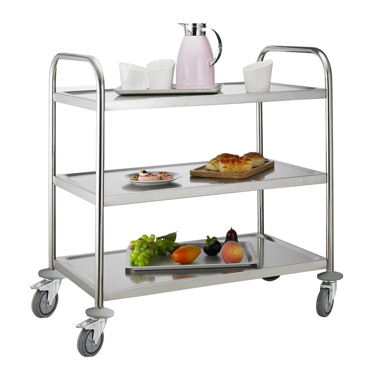 Service Trolley 3 Tier With Round Tube.Product ref:00296.