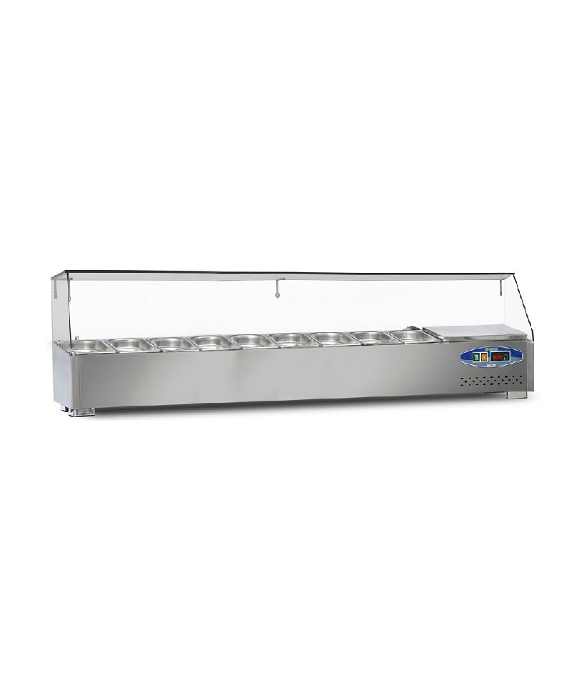 Refrigerated Servery Prep Top 2000mm 10xGN1/4.Product ref:00250.🚚 1-3 Days Delivery.
