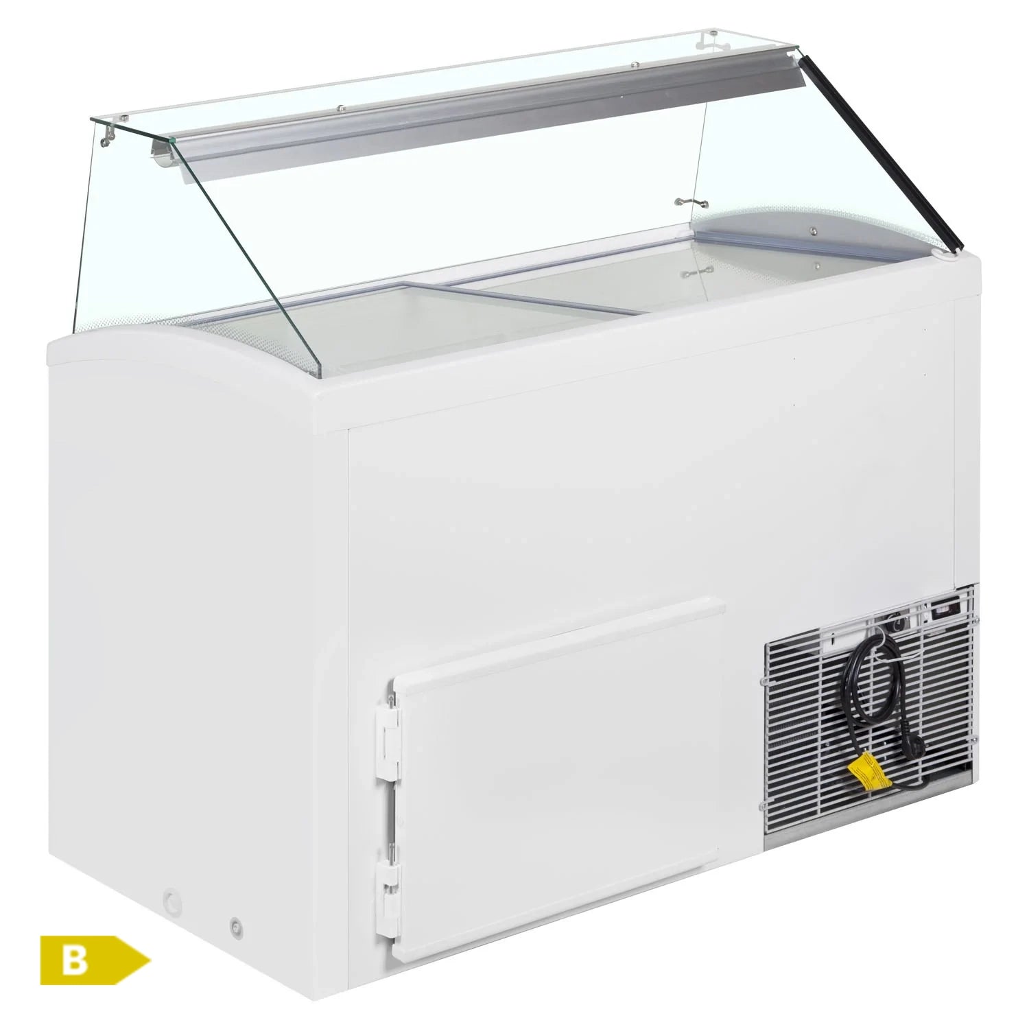 Framec Italy SLANT510-Scoop Ice Cream Display White - 10 Pan 1350mm wide TOP Range Static Cooled Scooping.Product Ref:00408.MODEL:SLANT510 White - 10 Pan-🚚 3-5 Days Delivery