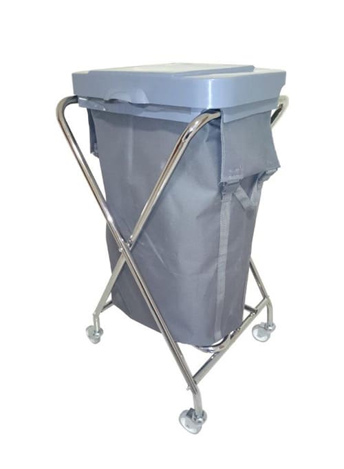 Professional Sack Holder Trolley with lids.Product ref:00302.