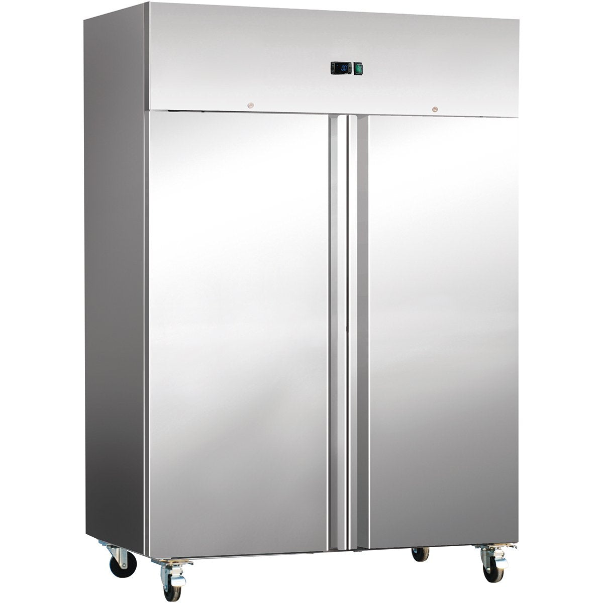 COMMERCIAL DOUBLE DOOR UPRIGHT FREEZER 1200LT FAN ASSISTED COOLING .Product Ref:00642.MODEL:GNH1200BTV.🚚 1-3 Days Delivery