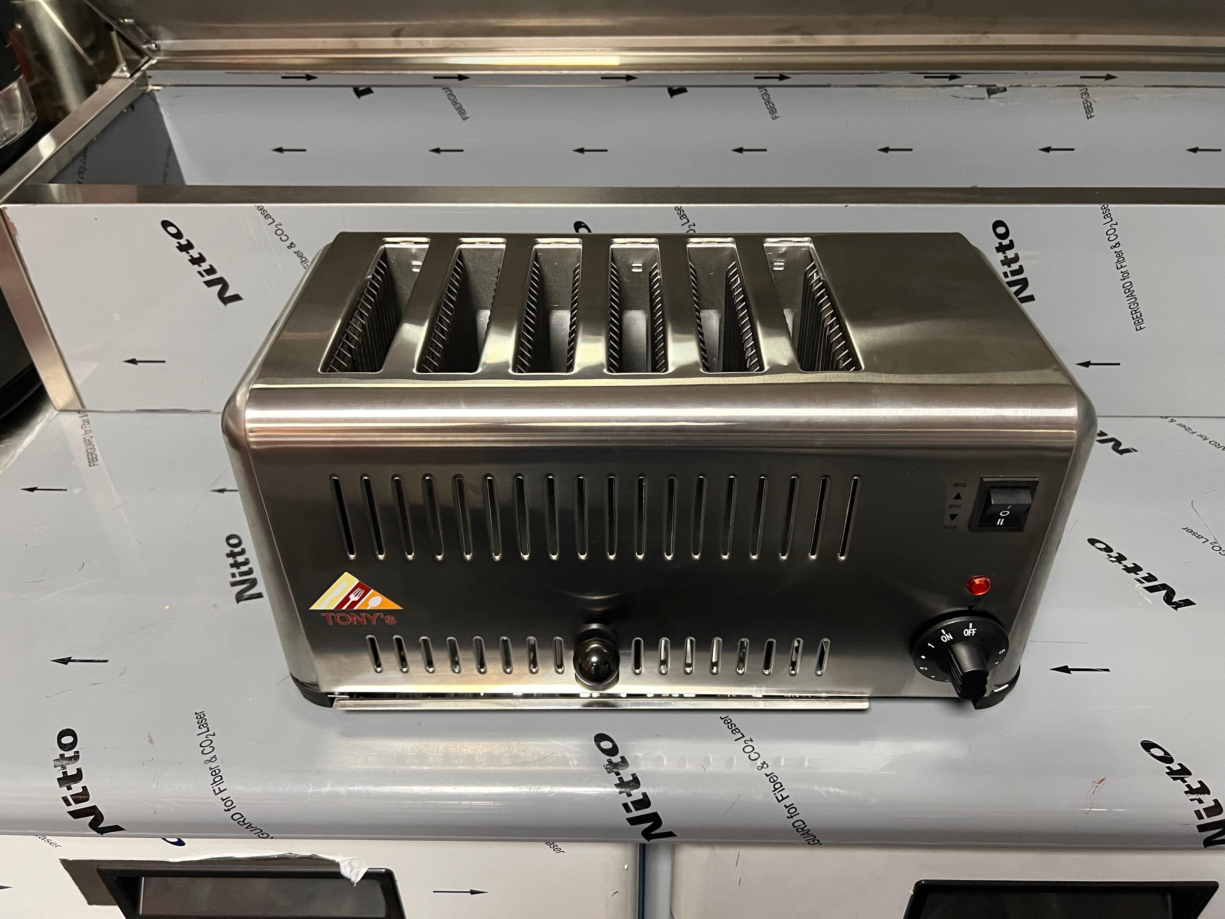 COMMERCIAL SLOT TOASTER 6 SLICES.Product ref:00259.Model: GDTS6. 🚚 1-3 Days Delivery