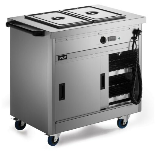 Lincat Panther P6B2 Bain Marie Top Mobile Hot Cupboard.Product Ref:00655.MODEL: P6B2🚚 4-5 Weeks Delivery