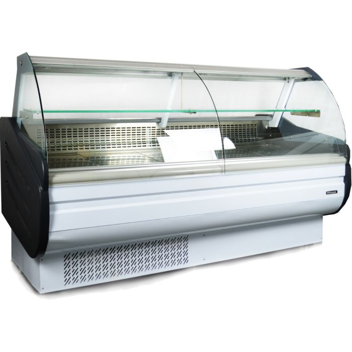 Blizzard BCG200WH White Serve Over Counter with Curved Display Glass.Product Ref:00624.Model:BCG200WH . 🚚 3-5 Days Delivery