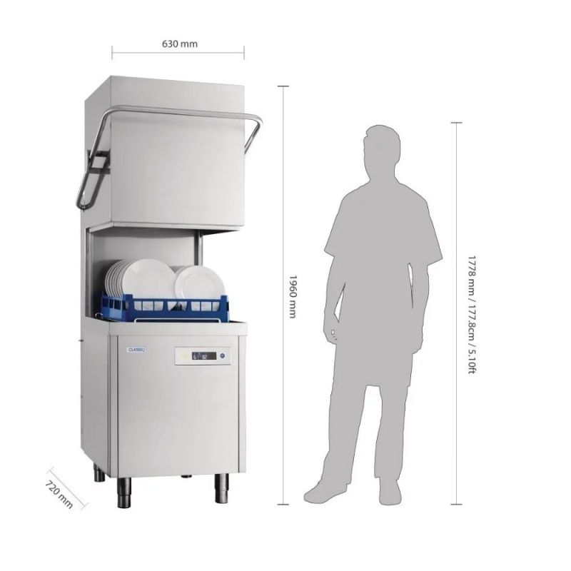 Classeq Pass Through Dishwasher P500A 6.84kW. Product ref:00234.