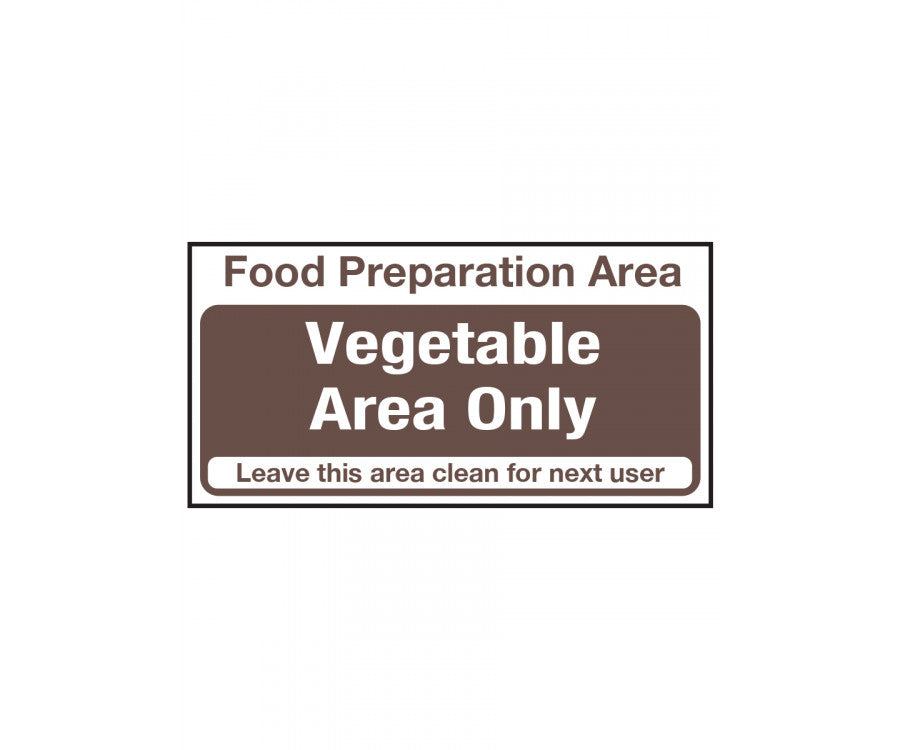 Vegetable Area Only Notice.Product Ref:00537. 🚚 1-3 Days Delivery