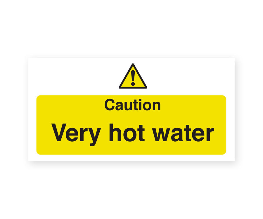 Caution Very Hot Water Notice.Product Ref:00542. 🚚 1-3 Days Delivery