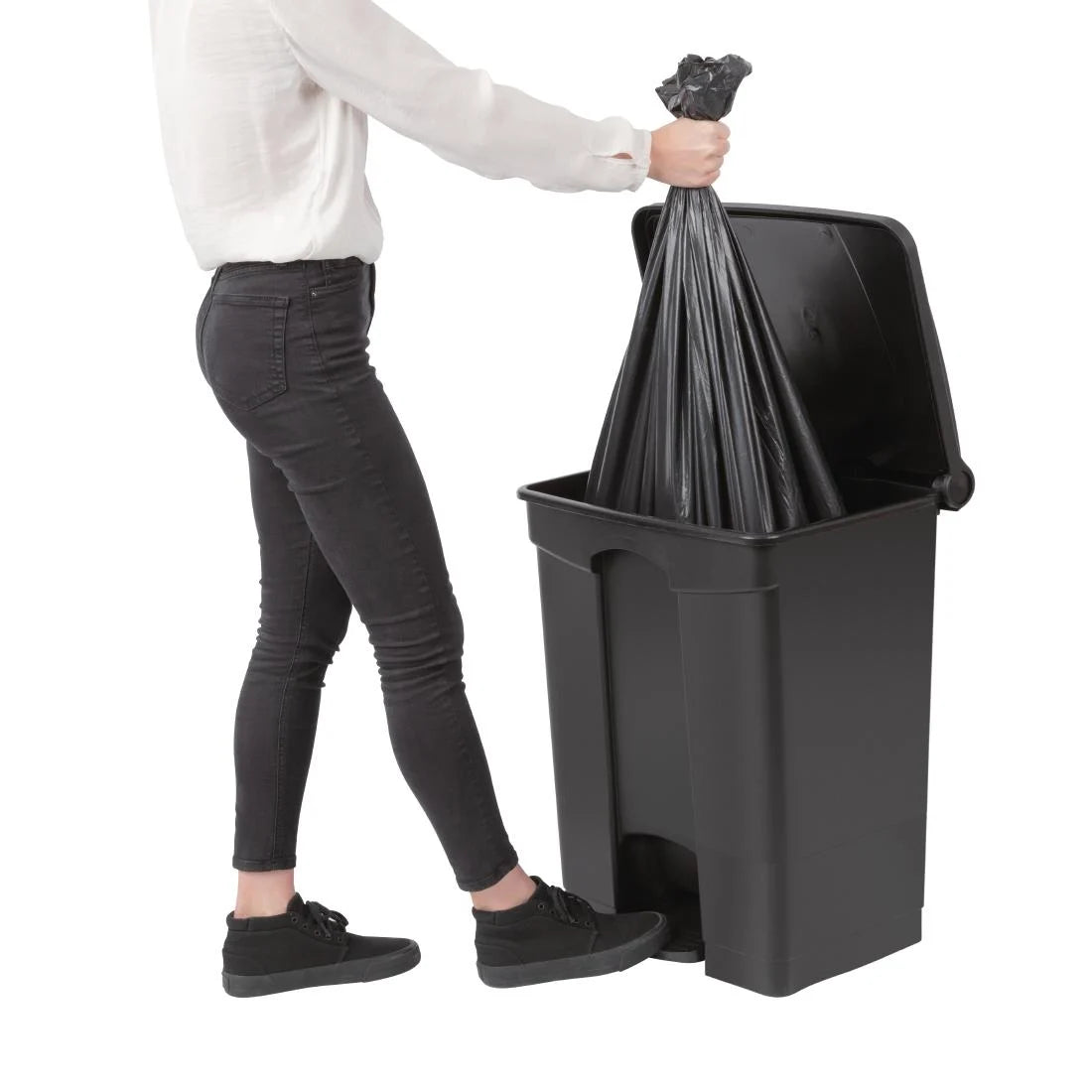 Jantex Kitchen Pedal Bin Black 65Ltr.Product Ref:00696.Model: CW723 . 🚚 1-3 Days Delivery