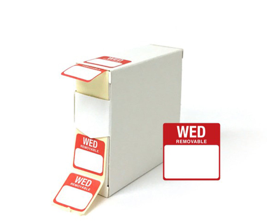 Monday 25x25mm Food Labels .Product Ref:00725. 🚚 1-3 Days Delivery