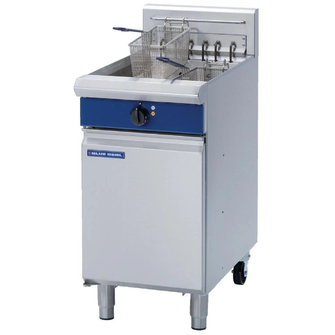 Blue Seal E43 Single Tank Twin Basket Free Standing Electric Fryer .Product Ref:00614.Model: E43. 🚚 3-5 DAYS Delivery