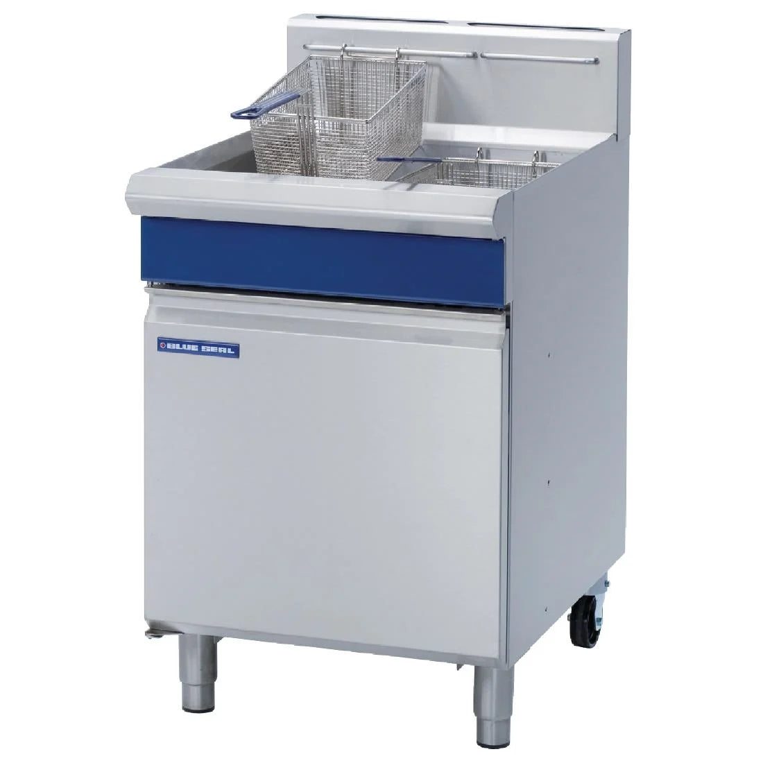 Blue Seal GT60 Single Tank Twin Basket Free Standing Natural Gas Fryer. Product Ref:00613.Model: GT60. 🚚 3-5 DAYS Delivery