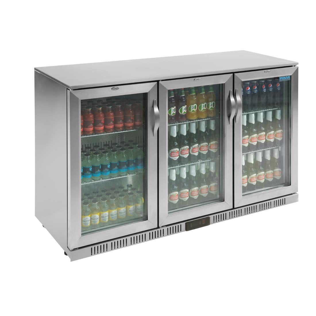 Polar GL009 Back Bar Cooler with Hinged Doors Stainless Steel 330Ltr.Product Ref:00584.Model: GL009. 🚚 1-3 Days Delivery