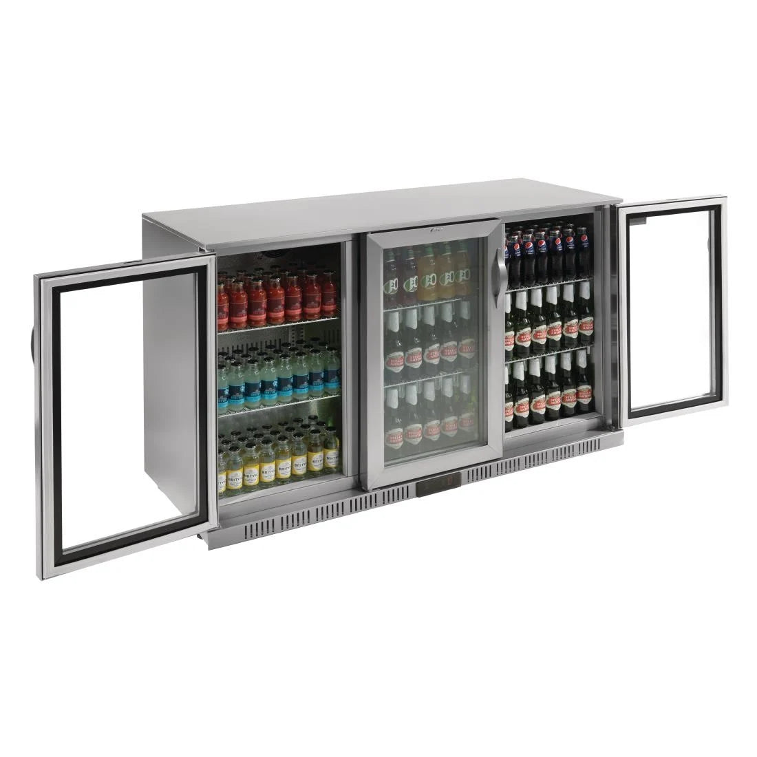 Polar GL009 Back Bar Cooler with Hinged Doors Stainless Steel 330Ltr.Product Ref:00584.Model: GL009. 🚚 1-3 Days Delivery