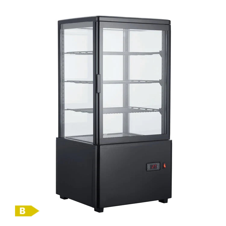 Refrigerated Display case 4 grids 68 litres Black.Product Ref:00293.IN STOCK -🚚 3-5 Days Delivery