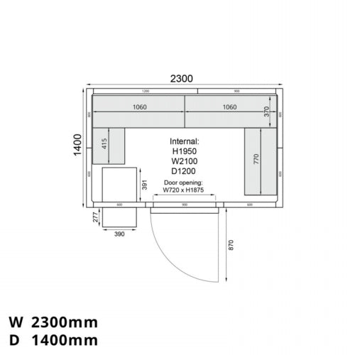 Tefcold ME2314C Coldroom.Product Ref:00599.Model: ME2314C. 🚚 2-5 Days Delivery