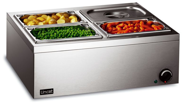 Lincat Lynx 400 LBM2W Electric Counter-Top Dry Wet Bain Marie (4 x 1/4 GN Dishes).Product ref:00208.MODEL:M2WLB🚚 1-3 Days Delivery