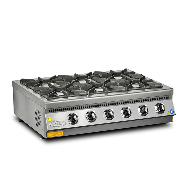CookRite 6 Burner Gas Boiling Top.Product Ref:00156