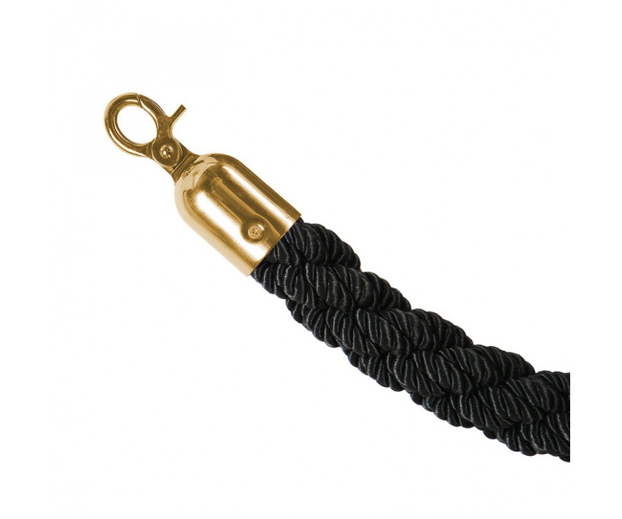 Black 1.5 metre Twisted Rope - RBS006 BLACK.Product Ref:00742. 🚚 5-7 Days Delivery