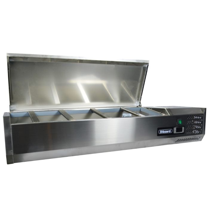 BLIZZARD 1/3 Gastronorm Prep Top with Hinged Lid 2000mm(W).Product Ref:00773 .Model.TOP2000EN.🚚 1-3 Days Delivery.