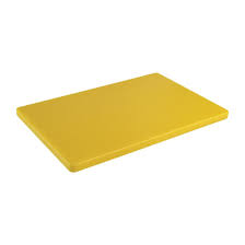 Hygiplas Extra Thick High Density yellow Chopping Board Large.Product ref:00230.